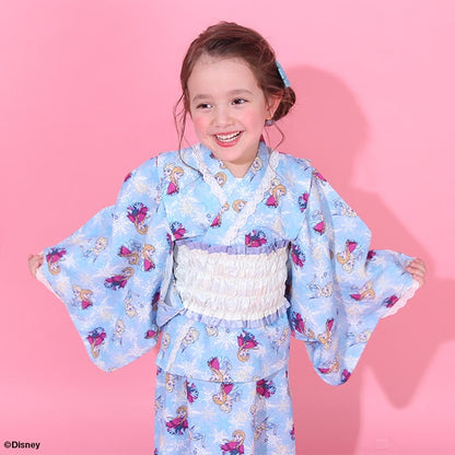 BDL x Disney 2Way Yukata Japanese Kimono 90-140cm Girls Summer Outerwear Dresses Japanese Summer Festival Special