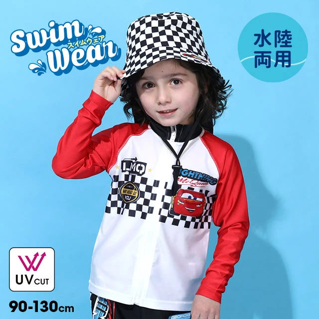 日本童裝 BDL x Disney 防UV 水陸兩搞 Cars泳衣外套 90-130cm 男童款 夏季 OUTERWEAR 夏日玩水泳衣特輯