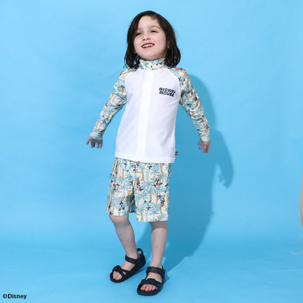 日本童裝 BDL x Disney 防UV 水陸兩搞 米奇泳衣外套 90-140cm 男童款 夏季 OUTERWEAR 夏日玩水泳衣特輯