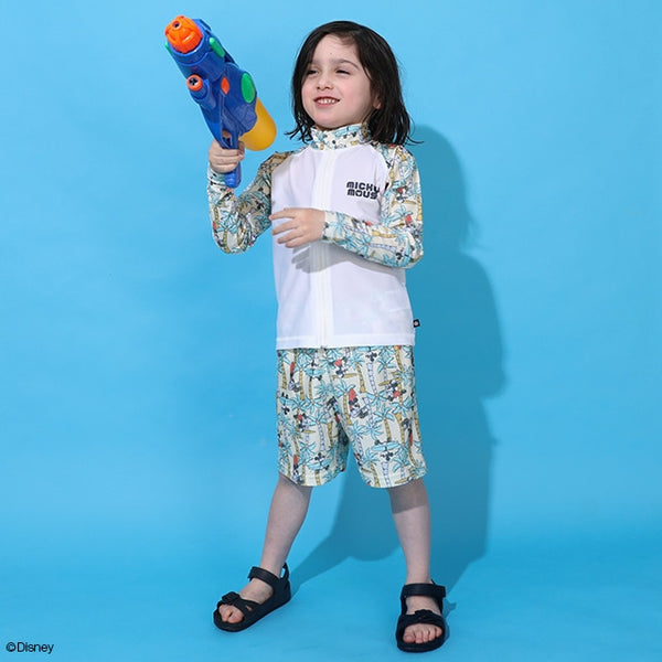 日本童裝 BDL x Disney 防UV 水陸兩搞 米奇泳衣外套 90-140cm 男童款 夏季 OUTERWEAR 夏日玩水泳衣特輯