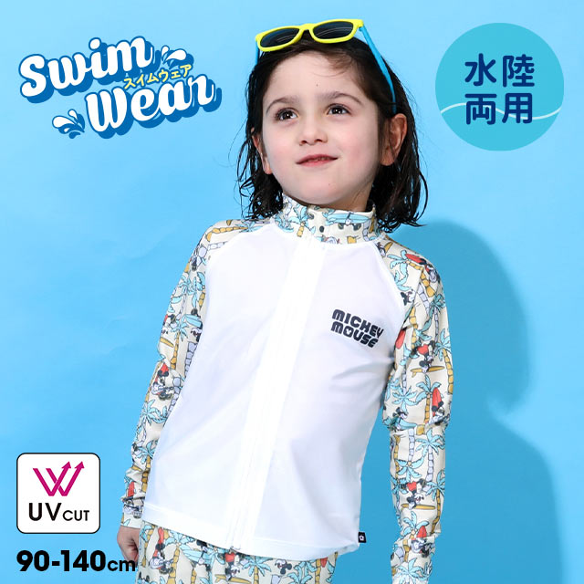 日本童裝 BDL x Disney 防UV 水陸兩搞 米奇泳衣外套 90-140cm 男童款 夏季 OUTERWEAR 夏日玩水泳衣特輯