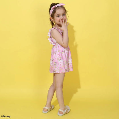 Japanese BDL x Disney Princess Swimsuit with Headband 90-130cm Girls' Summer Swimsuit Special 