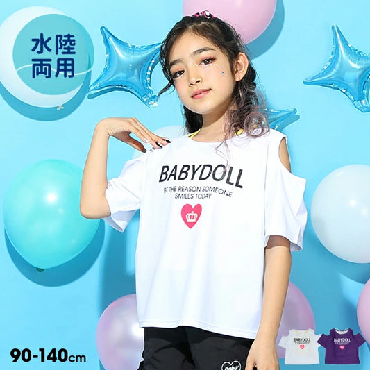 Japanese children's clothing BDL amphibious swimsuit top set 90-140cm girls summer TOPS summer swimming swimsuit special 