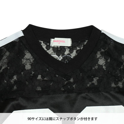 Japanese children's clothing BDL lace basketball style top 90-140cm girls summer TOPS 