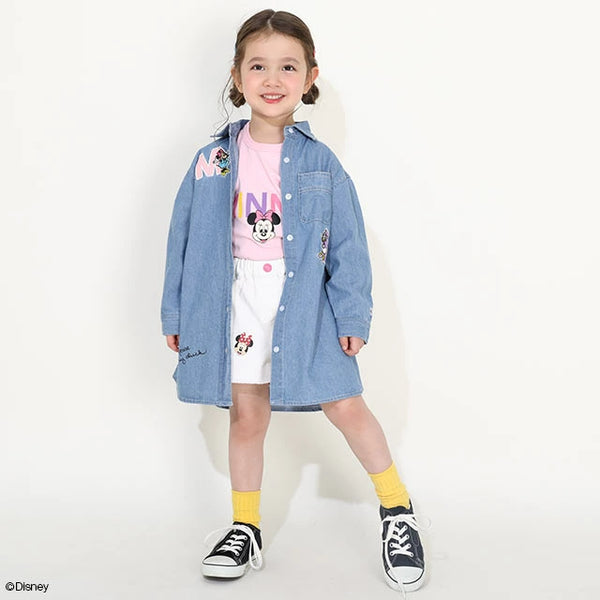 日本童裝 BDL x Disney 親子裝 米妮牛仔襯衫裙 90-130cm 女童款 夏季 DRESSES