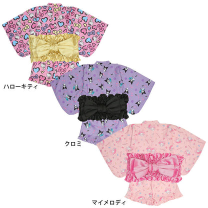 BDL x Sanrio Yukata (Japanese Kimono) 90-140cm for Girls Summer TOPS PANTS (Japanese Summer Festival Special) 