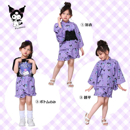 BDL x Sanrio Yukata (Japanese Kimono) 90-140cm for Girls Summer TOPS PANTS (Japanese Summer Festival Special) 