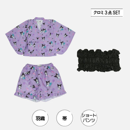 BDL x Sanrio Yukata (Japanese Kimono) 90-140cm for Girls Summer TOPS PANTS (Japanese Summer Festival Special) 