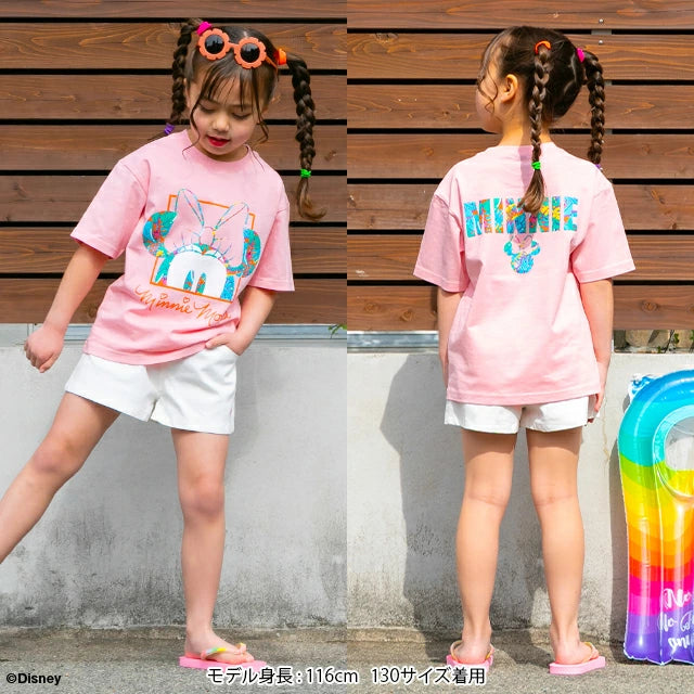 Japanese BDL x Disney parent-child print tops (80-150cm) for boys and girls (summer TOPS) 