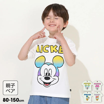 Japanese BDL x Disney parent-child print tops (80-150cm) for boys and girls (summer TOPS) 