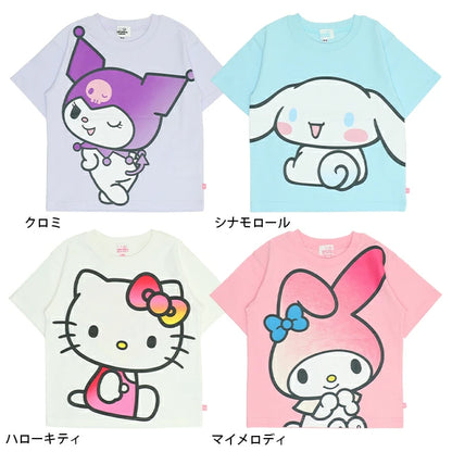 Japanese BDL x Sanrio Parent-child Print Tops 80-140cm Girls Summer TOPS 