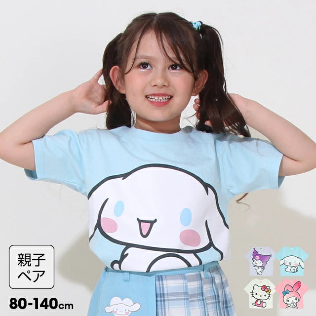 Japanese BDL x Sanrio Parent-child Print Tops 80-140cm Girls Summer TOPS 