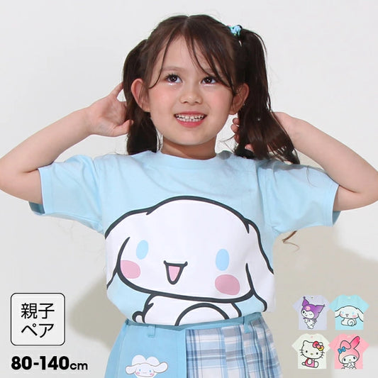 Japanese BDL x Sanrio Parent-child Print Tops 80-140cm Girls Summer TOPS 