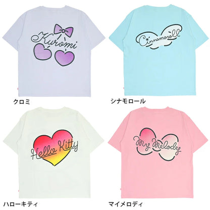 Japanese children's clothing BDL x Sanrio parent-child print top SL adult summer TOPS 