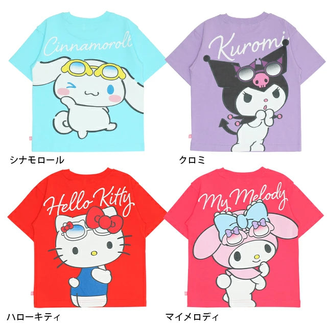 Japanese BDL x Sanrio Parent-child Print Tops 80-140cm Girls Summer TOPS 
