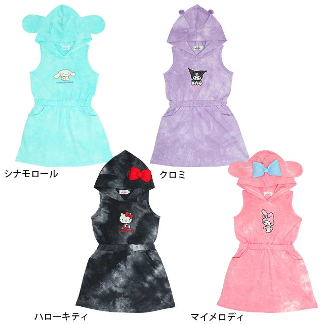 Japanese BDL x Sanrio Hooded Vest Dress (90-130cm) for Girls Summer 