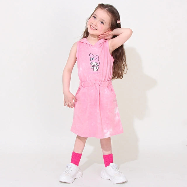 Japanese BDL x Sanrio Hooded Vest Dress (90-130cm) for Girls Summer 