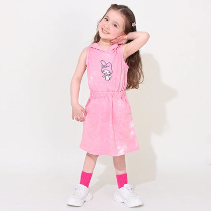 Japanese BDL x Sanrio Hooded Vest Dress (90-130cm) for Girls Summer 
