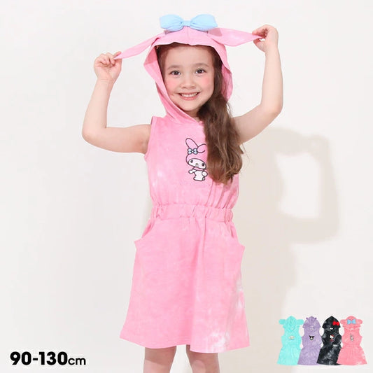 Japanese BDL x Sanrio Hooded Vest Dress (90-130cm) for Girls Summer 