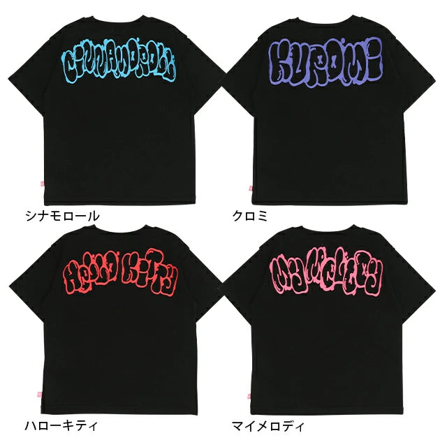 Japanese BDL x Sanrio Parent-child Print Tops (80-150cm) for Girls (Summer) 