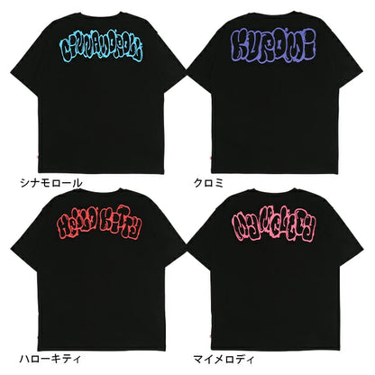 Japanese children's clothing BDL x Sanrio parent-child print top SL adult summer TOPS 