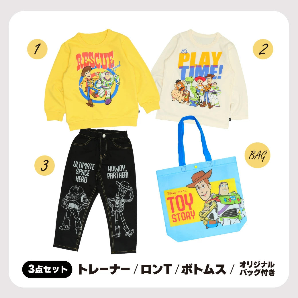 日本直送 BABYDOLL x Disney Toy Stroy福袋3點 90-140cm 男童款 2026年日本新春福袋 【日本預售：2026年1月1日】