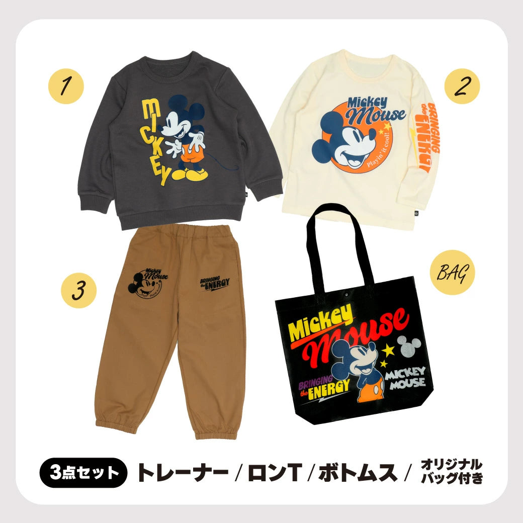 日本直送 BABYDOLL x Disney 福袋3點 90-140cm 男童款/女童款 2026年日本新春福袋 【日本預售：2026年1月1日】