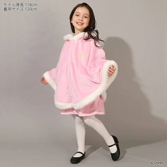 日本童裝 BDL x Disney 公主披肩 90-130cm 女童款 冬季 (適合香港平均溫度、寒冷天氣）OUTERWEAR