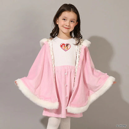 日本童裝 BDL x Disney 公主披肩 90-130cm 女童款 冬季 (適合香港平均溫度、寒冷天氣）OUTERWEAR