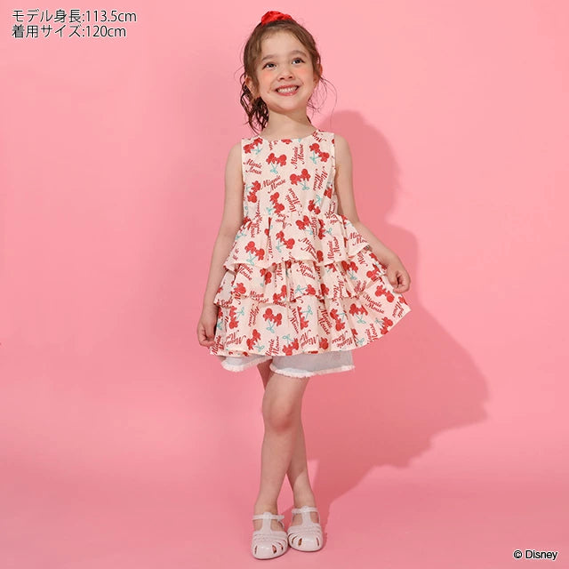 日本童裝 BDL x Disney 親子裝 米妮背心襯衫 90-130cm 女童款 夏季 TOPS