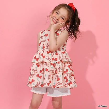 日本童裝 BDL x Disney 親子裝 米妮背心襯衫 90-130cm 女童款 夏季 TOPS
