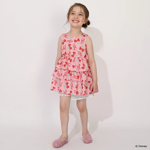 日本童裝 BDL x Disney 親子裝 米妮背心襯衫 90-130cm 女童款 夏季 TOPS