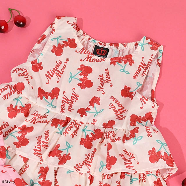 日本童裝 BDL x Disney 親子裝 米妮背心襯衫 90-130cm 女童款 夏季 TOPS