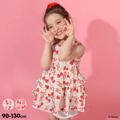 日本童裝 BDL x Disney 親子裝 米妮背心襯衫 90-130cm 女童款 夏季 TOPS