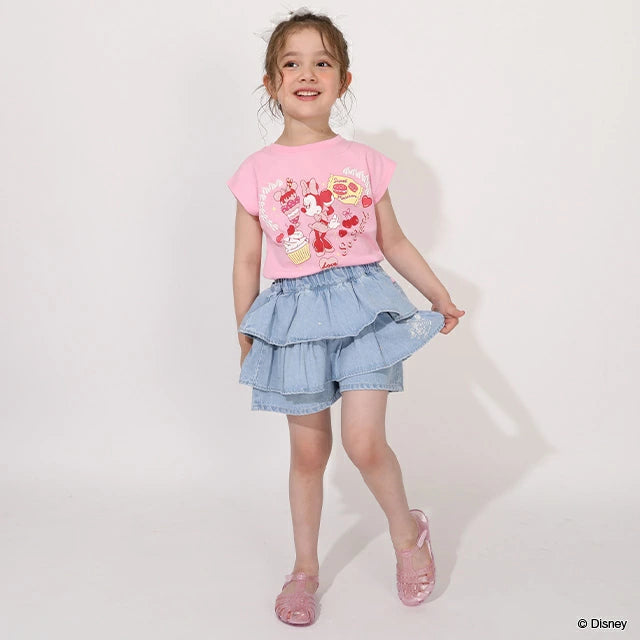 日本童裝 BDL x Disney 米妮印花上衣 90-140cm 女童款 夏季 TOPS