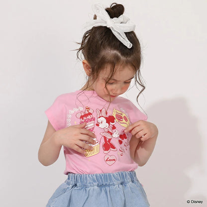 日本童裝 BDL x Disney 米妮印花上衣 90-140cm 女童款 夏季 TOPS