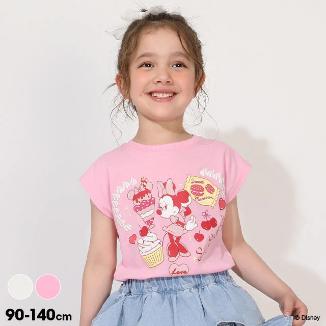 日本童裝 BDL x Disney 米妮印花上衣 90-140cm 女童款 夏季 TOPS
