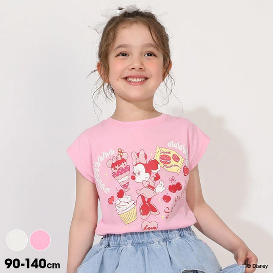日本童裝 BDL x Disney 米妮印花上衣 90-140cm 女童款 夏季 TOPS
