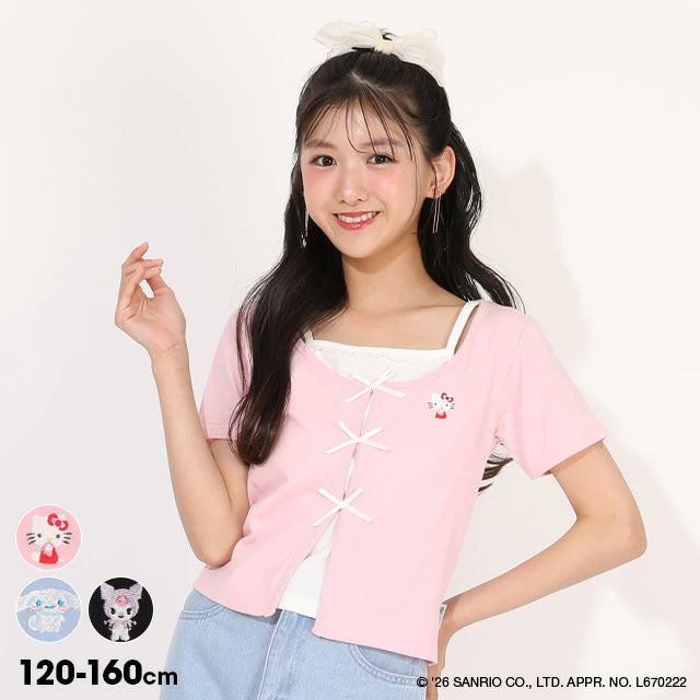 日本童裝 BDL x Sanrio 吊帶疊穿式上衣 120-160cm 女童款 夏季 TOPS