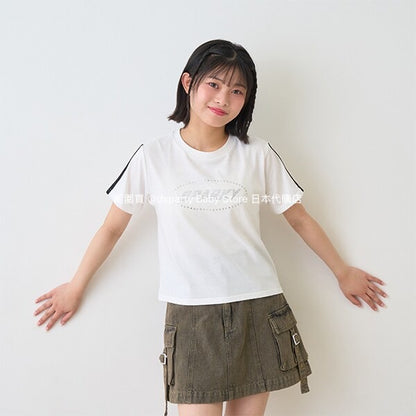 Lovetoxic Japan Children's Clothing Water-Absorbent Quick-Drying Printed Top 130-170cm Girls Summer TOPS 
