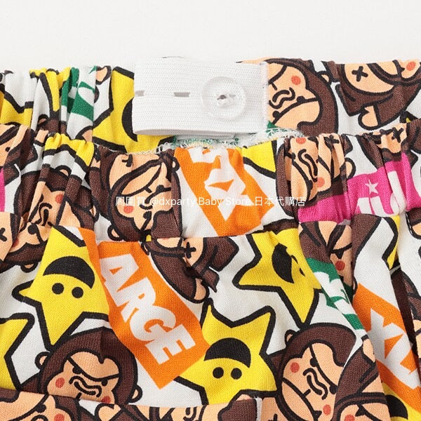 Japanese children's clothing X-girl Stages gorilla print shorts 80-140cm girls summer PANTS 