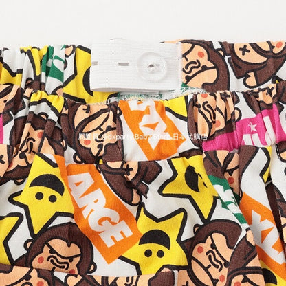 Japanese children's clothing X-girl Stages gorilla print shorts 80-140cm girls summer PANTS 
