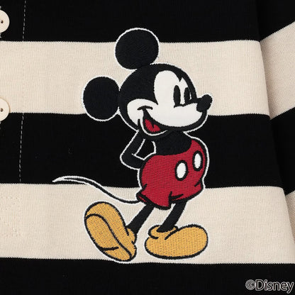 日本童裝 pe#main x Disney 橄欖球風長袖T卹 80-130cm 男童款 秋季 TOPS