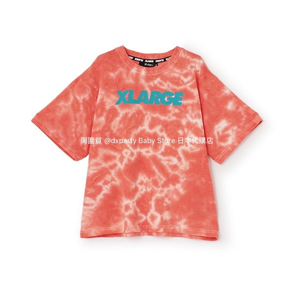 XLARGE KIDS Japanese children's clothing tie-dye top 80-140cm boys' summer TOPS 