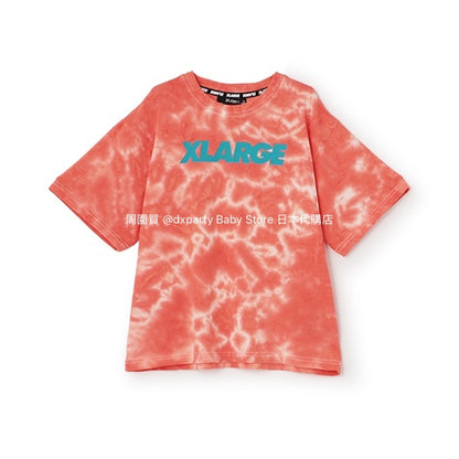XLARGE KIDS Japanese children's clothing tie-dye top 80-140cm boys' summer TOPS 