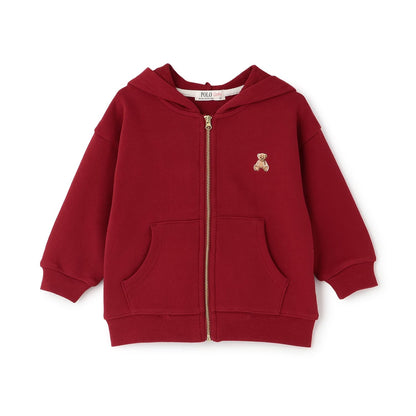 日本童裝 pe#main x【POLO BCS】衛衣外套 80-130cm 男童款/女童款 秋季 OUTERWEAR 聖誕紅/新年紅