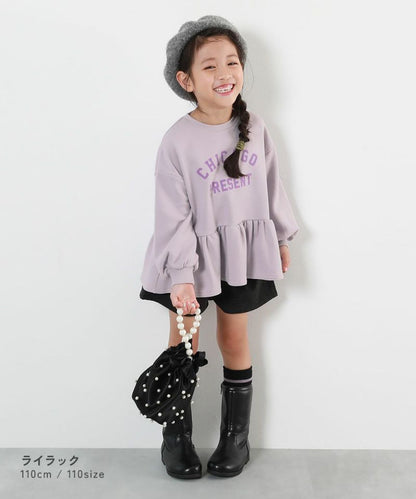 日本童裝 dev!rock 荷葉邊衛衣 100-160cm 女童款 冬季 TOPS