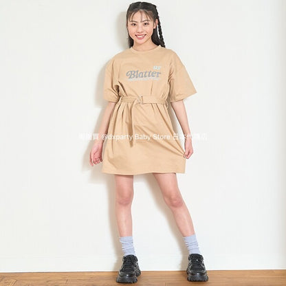 Lovetoxic Japanese Kids Clothing: Cold-Contact Waisted Dress (140-160cm) for Girls (Summer Dress) 