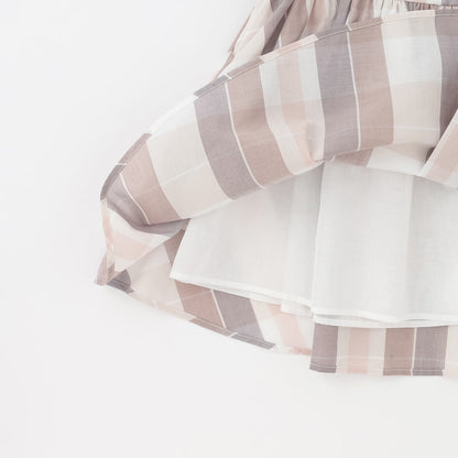 日本童裝 pe#main 格子喇叭身裙 80-130cm 女童款 夏季 DRESSES