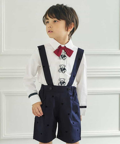 日本童裝 apres les cours x tiny bear 襯衫 90-120cm 男童款 冬季 TOPS 面試/宴會/表演 兒童服飾